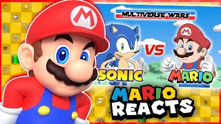 MARIO VS SONIC!! - Mario REACTS To Super Mario vs Sonic the Hedgehog Animation - Multiverse Wars!