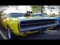 COPS Swarm MUSCLE CAR BURNOUT Party! - Vantaa Cruising 8/2018