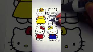 #hellokitty #cute #coloring #satisfying #fypシ #viral #shorts #fyp
