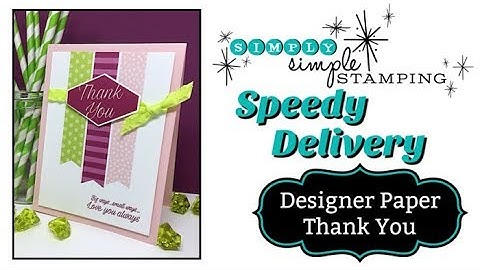 Fast Thank You Card with Accented Blooms