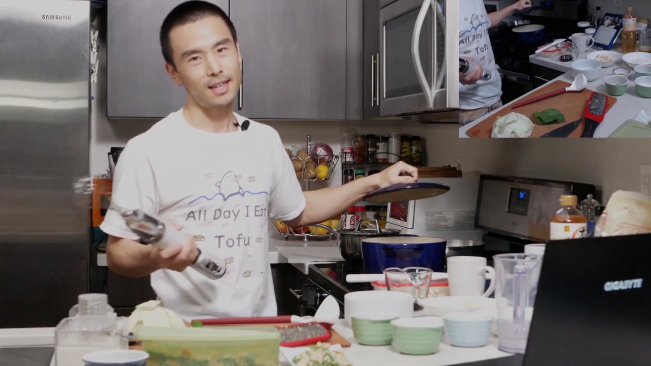 Japanese cooking challenge | yudoufu (tofu hotpot) and matcha okara cookies 