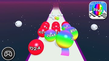 Ball Road 2048 - Gameplay Walkthrough Part 7 - Racing Game Levels 36-41 (iOS, Android)