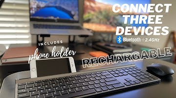 Unboxing & Review of Samsers Wireless Keyboard Mouse Combo Ultra Slim Rechargeable Dual-Mode