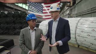 Dan Shugar and Tony Calandra Celebrate Steel Manufacturing Expansion in Pennsylvania