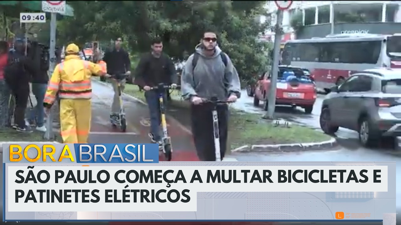 Fiscalização de patinetes elétricos começa em SP com aplicação de multa