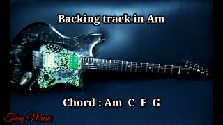 Modern Rock Backing Track in Am _ 145 bpm