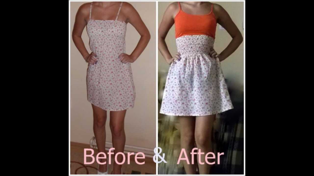 DIY How to turn a dress into a skirt YouTube