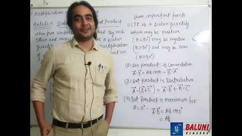 VECTORS || LECTURE 19 || SCALAR PRODUCT OF VECTORS || BY PAVAN SIR