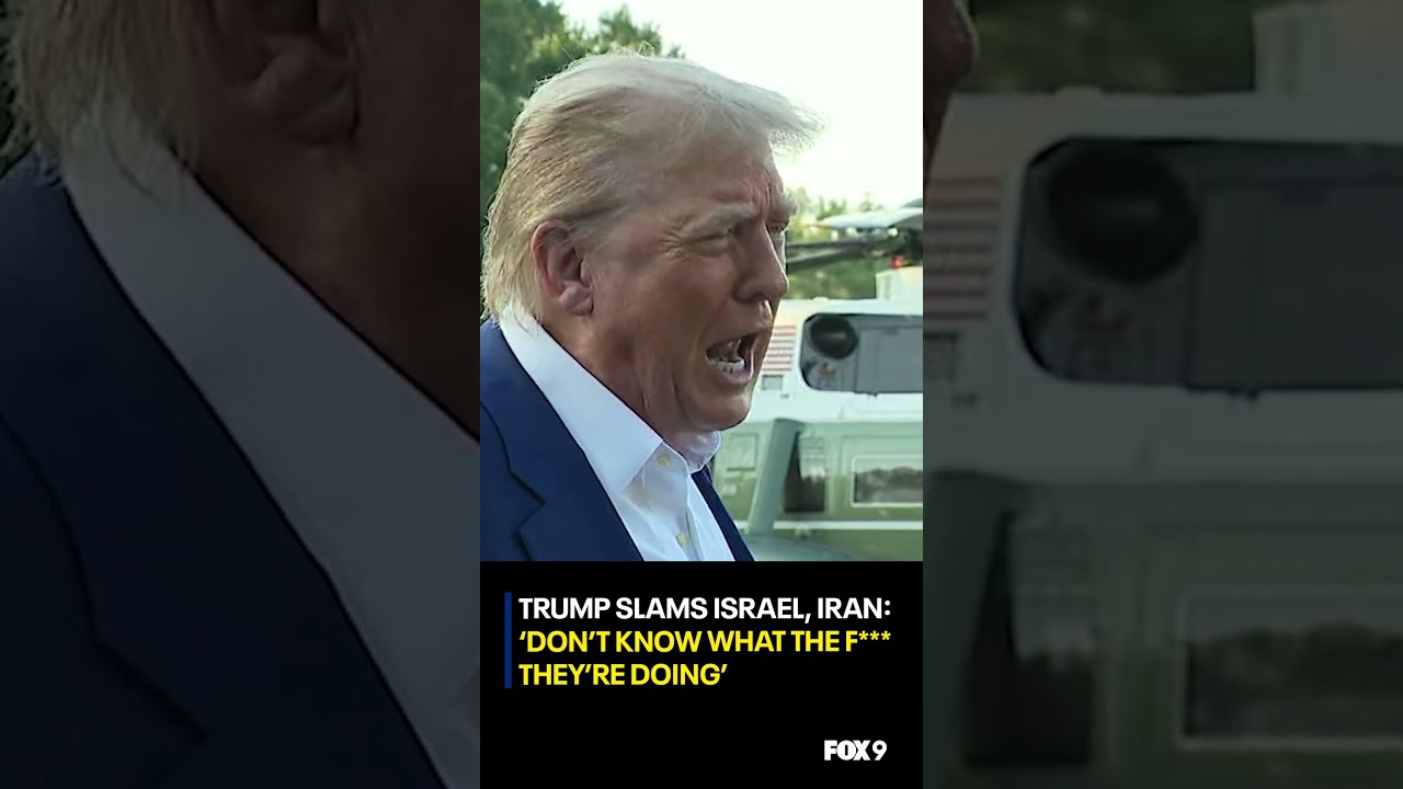 Trump Slams Israel Iran Don T Know What The F They Re Doing 