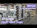 10-Color Stack Flexographic Printing Machine With Slitting Unit for Burger Wrapper Double Printing