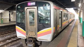 上越線(普通)車窓 長岡→六日町/ E129系 長岡958発(越後湯沢行)