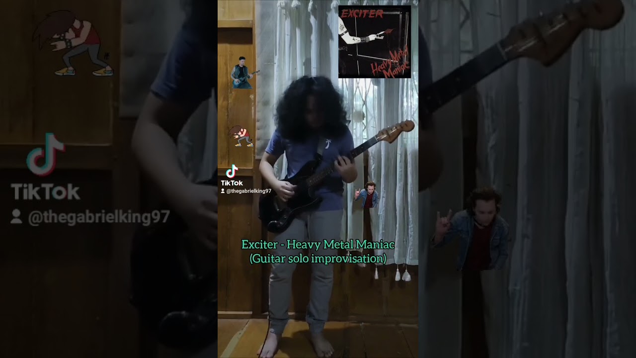 Exciter - Heavy Metal Maniac (Guitar solo improvisation)