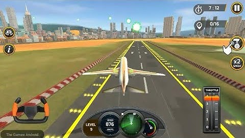 Airplane Real Flight Simulator 2020 : Pro Pilot 3D Level 9 | Airplane Games For Android - Gameplay