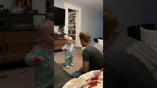 Sassy toddler has a lot to say to dad 🤣 🎥