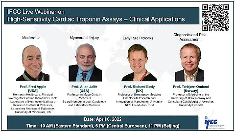 IFCC Free webinar: High-Sensitivity Cardiac Troponin Assays – Clinical Applications - 6th April 2022