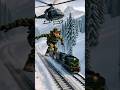 Army baby saved Passenger Train in frozen valley 😱😭#ai #shorts #army