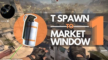 [ CSGO ] T SPAWN to MARKET WINDOW smoke | Rush B smoke | MIRAGE | 64 Tick | 2022
