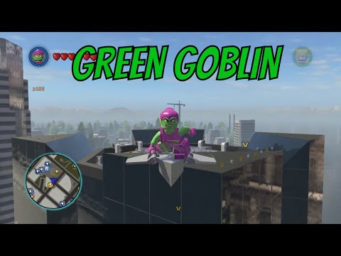 LEGO Marvel Superheroes Green Goblin Free Roam Gameplay 
