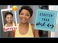 How I Refresh my wash and go on 4C TWA |Styling grown out tapered cut|Stretching out wash day