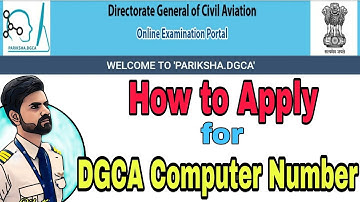 How To Apply For Computer Number for CPL/PPL/SPL |How To Apply For DGCA Exams | DGCA Computer Number