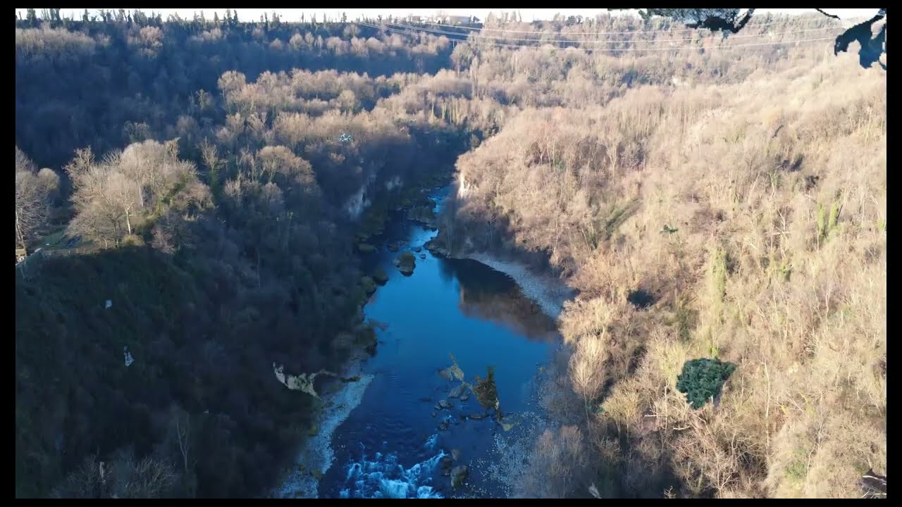 DJI Drone Flight Over Santuario della Rocchetta: Stunning Aerial Views ...