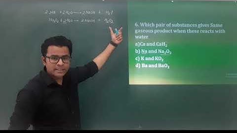 Chapter : s- block elements (  MCQ Session 2 )