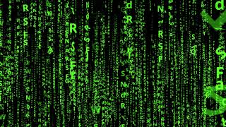 #Футаж буквы в зеленой матрице 4 ◄4K•HD► #Footage letters in green matrix 4