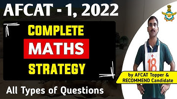 AFCAT Maths Strategy | AFCAT 2022 Preparation| AFCAT Maths Preparation| AFCAT Exam|Education Circuit