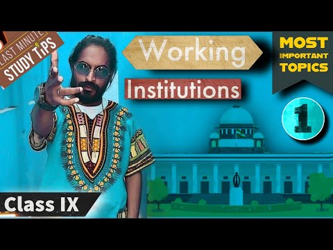 Working of institutions