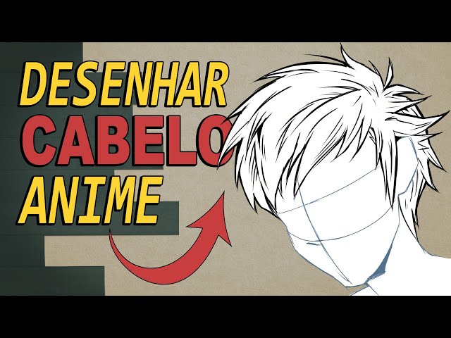 DESENHE qualquer CABELO de ANIME em 3 passo(FÁCIL) 