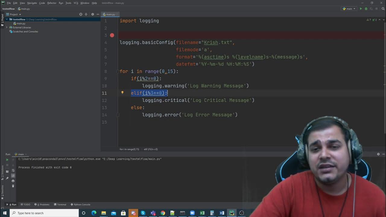 Logging Implementation In Python - YouTube