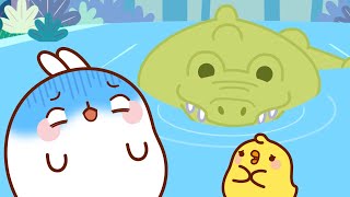 Molang and Piu Piu and The GIANT Crocodile  | Funny Compilation For Kids