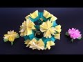 Origami Dandelion flower instructions 折り紙 たんぽぽ 簡単な折り方