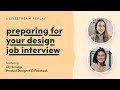 Preparing for your design job interview with Lily Konings  (Livestream Repost)