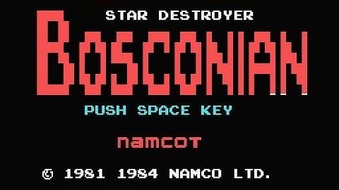 MiSTer (FPGA) MSX: Bosconian