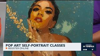 Learning about Pop Art Self-Portrait classes