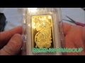 5 ounce pamp suisse gold bar  apmex unboxing