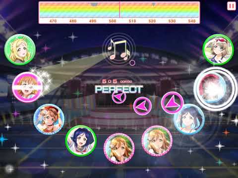 ラブライブ！ スクフェス WAO-WAO Powerful day! [MASTER] Full Combo 特技なし (No skills)