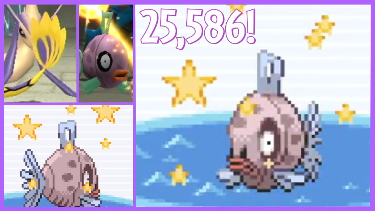 Shiny Feebas Evolution line after 25,586 Fishing Encounters in Pokemon ...