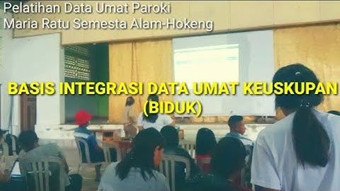 Pelatihan Data Umat Paroki Maria Ratu Semesta Alam-Hokeng(Biduk)‼️
