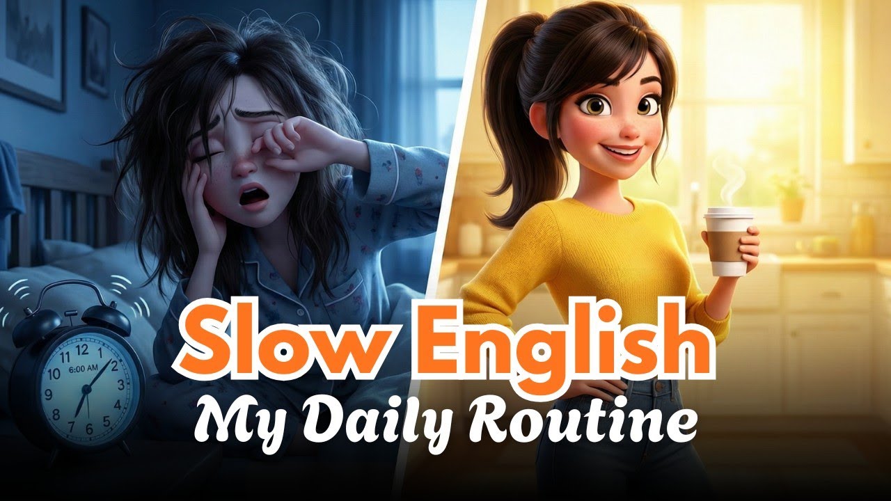 English Listening | My Daily Routine in slow English - YouTube