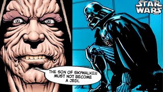 How Palpatine Discovered Luke was a “Skywalker” and Darth Vader’s Son! (Legends)