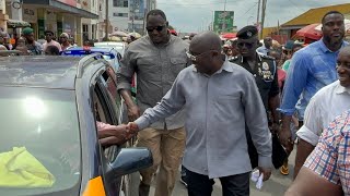 Unbelievable crowd: Trotro drivers In Koforidua Mob Bawumia