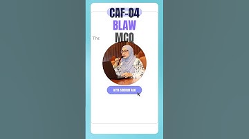 CAF-04 | Business Law | MCQ by Atya Siddiqui ACA