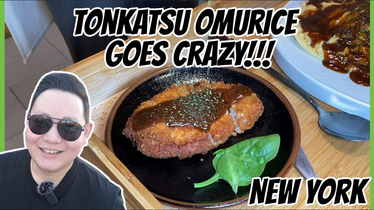Trying Tonkatsu Omurice in New York for the FIRST TIME Kyuramen YouTube