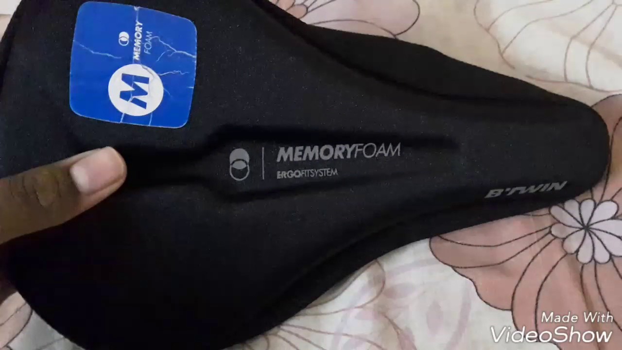 btwin memory foam 500 saddle cover 