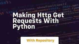 Making http get requests with python