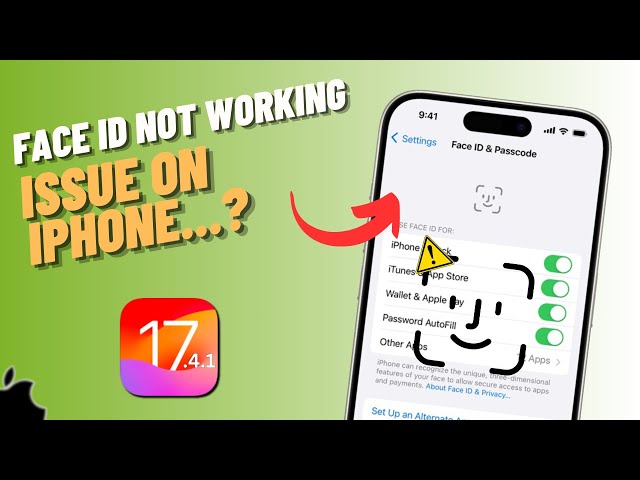 How To Fix Face ID Not Working Issue After iOS 17.4.1 | SOLVED!! class=