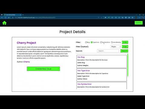 Issue Tracker Project || CODING NINJAS || #codingninja #coding