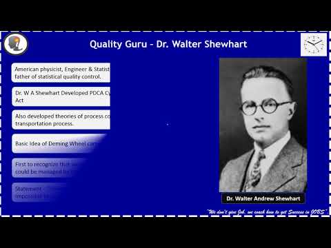 Quality Guru part 1 of 12 - Dr. Walter Shewhart